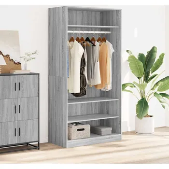 Šatní skříň zahrada-XL Šatní skříň šedá sonoma 100 x 50 x 200 cm kompozitní dřevo 826615