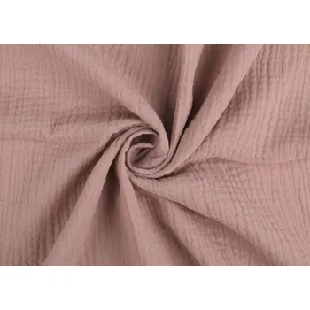 Pro útulný domov látka Mušelín PUDROVÝ