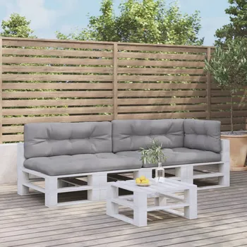 Podsedák zahrada-XL Podušky na palety 5 ks šedé textil 3217135