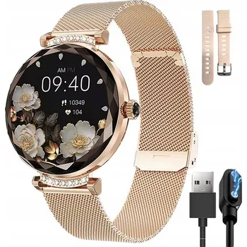 Hodinky Chytré Hodinky DIAWAY NX7 PRO SPORTOVNÍ VOLÁNÍ PL PLUS AMOLED zlaté