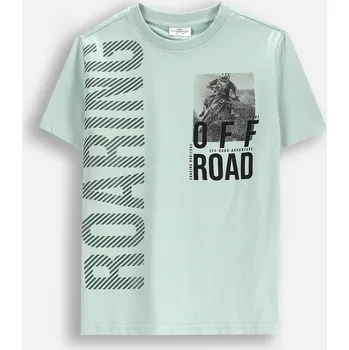 Chlapecké oblečení Chlapecké tričko mátové barvy s krátkým rukávem, velikost 140 Coccodrillo WC5