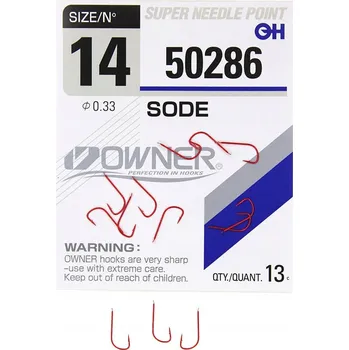 Rybářský háček Háčky zemní, splávkové, s otřepem Owner 50286 Sode 13 ks