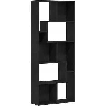 Knihovna Regál, černý dub, 67x24x161 cm, dřevotříska