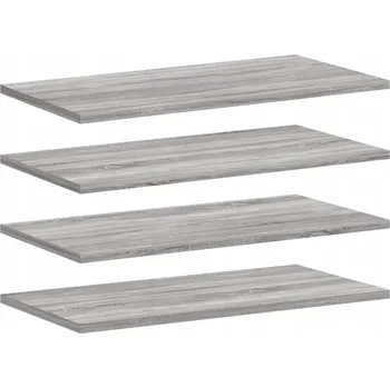 police VidaXL Nástěnné police, 4 ks, šedá dub sonoma