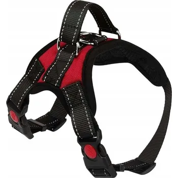 Postroj pro psa Postroj pro psa s úchytem, Nastavitelný, Červený, Velikost L