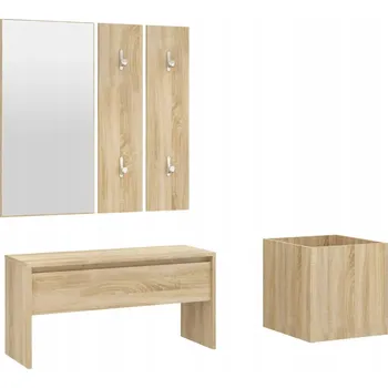 Předsíňová stěna Sestava nábytku do předsíně, dub sonoma