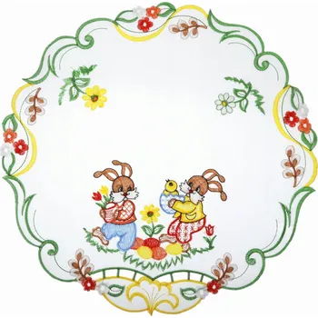 Papírový ubrousek Ubrousek kulatý polyester 40 cm x 40 cm