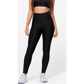 Dámské legíny DOMYOS Dámské fitness legíny s vyšším pasem XS ČERNÁ