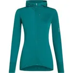 Icebreaker Merino Blend 200 RealFleece Descender LS Zip Hoodie Women TIDAL TEAL zelená S