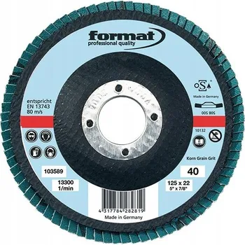 Brusný kotouč Lamelový brusný kotouč, pojivo ze syntetické pryskyřice, vy