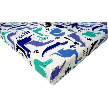 Prostěradlo BAREVNÉ BAVLNĚNÉ PROSTĚRADLO S GUMOU BAVLNA 60X120 cm dino