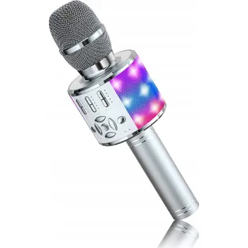 Mikrofon BONAOK Karaoke Mikrofon Bluetooth LED pro Děti, Kompatibilní s iOS a Android