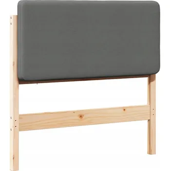 Čalouněné čelo postele s čelo Hnědá a světle šedá 100 cm