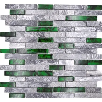 Obklad Mozaika WzorcowniaStudio 30 x 29 cm, odstíny šedé a stříbrné