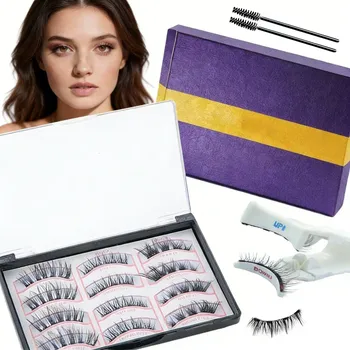 Umělé řasy Magnetické Řasy s Aplikátorem 3ks Přirozený 3D Efekt