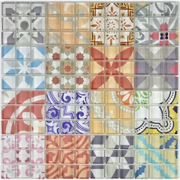 Obklad Skleněná mozaika WzorcowniaStudio 30 x 30 cm, odstíny červené