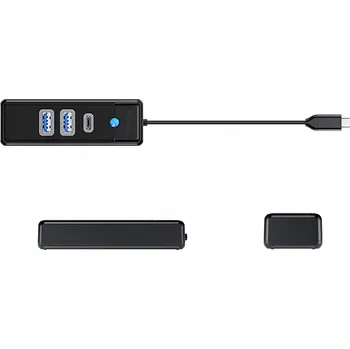 USB hub USB-C HUB ROZBOČOVAČ - USB-A USB-C ČERNÝ