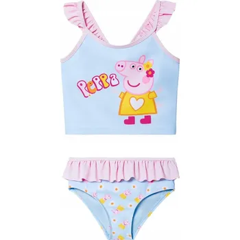 Dámské plavky Peppa Pig Dvoudílné plavky s volánkem 98/104 (2-4 roky)