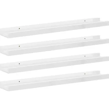 police Police MDF deska VidaXL 60 x 9 cm bílá