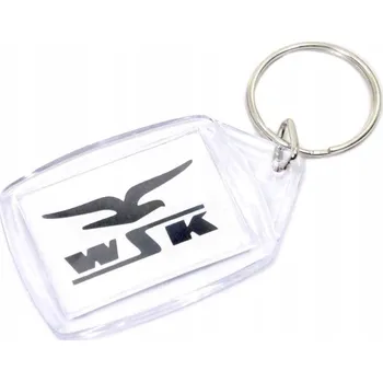 PŘÍVĚSEK NA KLÍČE WSK BÍLO-ČERNÁ K10