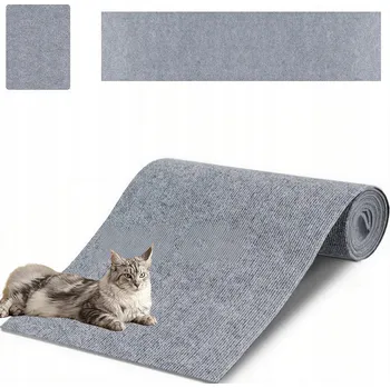 SAMOLEPICÍ ŠKRABACÍ PODLOŽKA PRO KOČKY OŘEZANÁ 300X40 SVĚTLE ŠEDÁ ŠKRABADLO