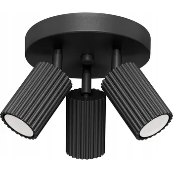 Stropní Svítidlo kulatý SOLLUX LIGHTING 19,5 x 19,5 cm černý