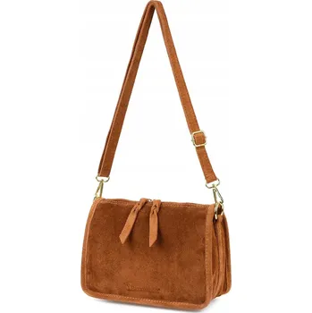 Beltimore kabelka, kožená kabelka přes rameno, hnědá
