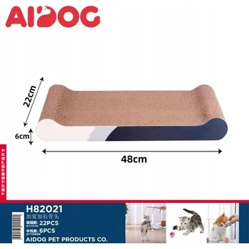 Široké Dlouhé Škrabadlo pro kočky s Šantou Kočičí