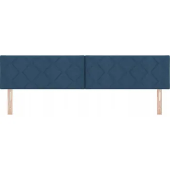 Čelo s modrým vzorem diamantových bloků, 200 cm, látkové