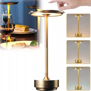 Lampička NOČNÍ LAMPA STOLNÍ DO LOŽNICE DOTYKOVÁ LAMPA BEZDRÁTOVÁ PŘENOSNÁ