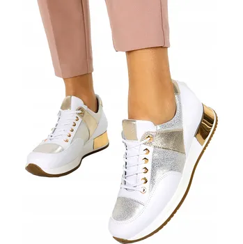 Dámské polobotky TENISKY SPORTOVNÍ BOTY KOŽENÉ POLOBOTKY KLÍNKOVÝ PODPATEK 36