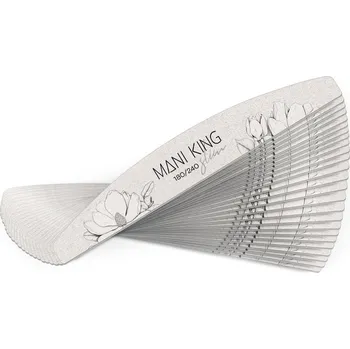 Pilník na nehty 180/240 Loďka Půlměsíc Slim Flora Mani King 25 ks