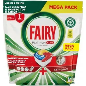 Tableta do myčky Fairy kapsle do myčky 60 ks Citronové All in One Platinum Plus