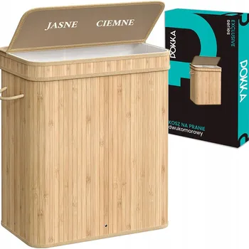 Koš na prádlo Volně stojící koš na prádlo POKKA 100 l béžový, hnědý, žlutý