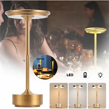 Lampička ELEGANTNÍ moderní LED stolní lampa bezdrátová s dotykovým ovládáním