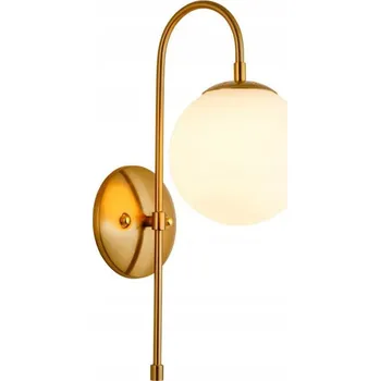 Nástěnné svítidlo Coola - nástěnné svítidlo 48 cm kulaté elegantní moderní zlaté mléčně bílé