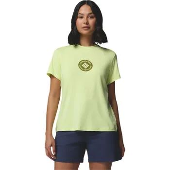 Dámské tričko Columbia Parsons Point SS Graphic Tee W 2154951775 - citron haze heather/gem focused XL