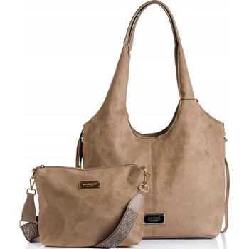 Kabelka Monnari shopper kabelka z eko kůže béžová