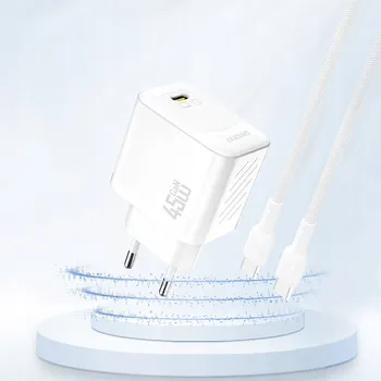 SÍŤOVÁ NABÍJEČKA GAN USB-C 45W BÍLÁ