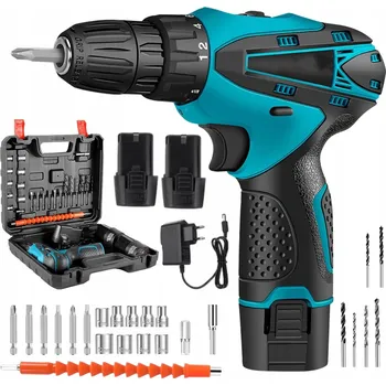 Vrtačka AKU VRTAČKA AKUMULÁTOROVÁ VRTAČKA 12V + 2 AKU 1300MAH + NÁSTAVCE