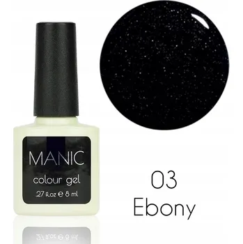 Lak na nehty MANIC Colour Gel / Hybridní lak 8 ml UV/LED Ebony 03