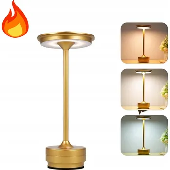 Lampička NOČNÍ LAMPA DOTYKOVÁ KŘIŠŤÁLOVÁ LED BEZDRÁTOVÁ STOLNÍ