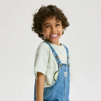 Chlapecké tričko Reserved - Bavlněné tričko - bledá zelená - 905HR-07X - 905HR-07X-104