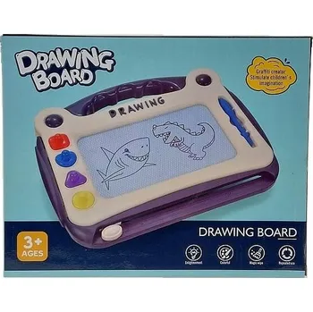 Magnetická kreslící tabulka MAGNETICKÁ TABULKA NA KRESLENÍ PRO DĚTI - SLON, 6 BAREV