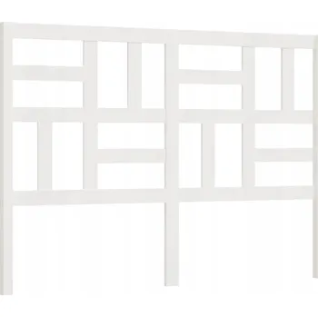 VidaXL Čelo postele, bílé, 166x4x104 cm, masiv