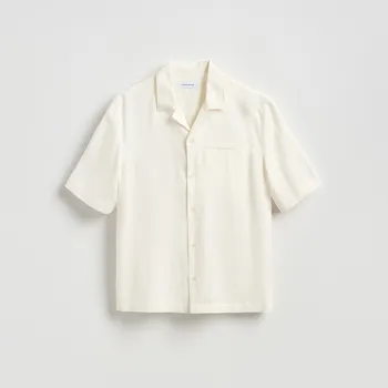 Pánská košile Reserved - Košile comfort fit z lyocellu - bílá - 745IE-00X - 745IE-00X-XL