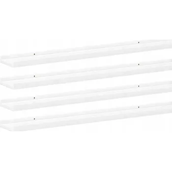 police Police z MDF desky VidaXL 80 x 9 cm, bílá