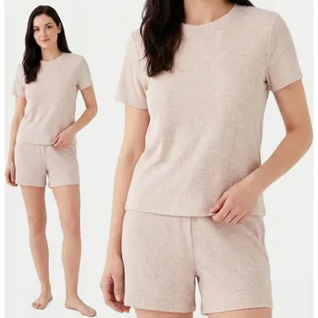 Dámské pyžamo Moraj dámské pyžamo bavlna béžové velikost L/XL