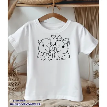 Chlapecké oblečení Tričko jako omalovánka Tričko k vybarvení, dětské, KŘEČCI, 1 ks zvolte VELIKOST textilu ZDE:: 7/8 let Beagle