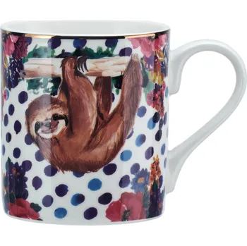 Kitchen Craft, Anglie Kitchen Craft - Porcelánový hrníček Wild At Heart Sloth - 280 ml Barva: jako na obrázku